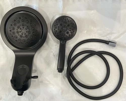Delta HydroRain 2-in-1 Showerhead 5-Setting in H2O Matte Black 58680-BL25