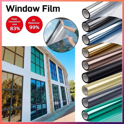 Einweg Spiegel Reflektierende Fensterfolie Home Privacy Solar Tönungsfolie Glas Aufkleber