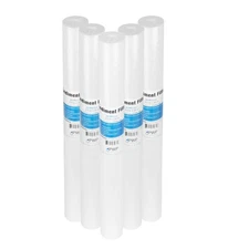 Sediment Melt Blown Water Filter Cartridge Standard  2.5x20" 50 Micron 5 Pack