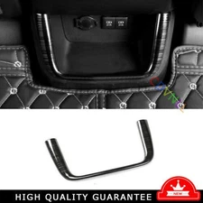 Rear USB Socket Control Frame Trim For Toyota Highlander 14~2019 Black Titanium