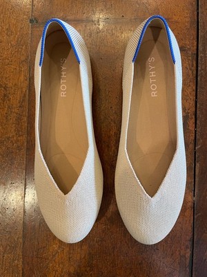Rothy's The Daily Flat Ecru Size 8 NWOB