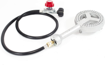 #ad High Pressure Cast Iron Burner Head with Brass Fitting Orifice with 0 20 Psi Hig $41.95