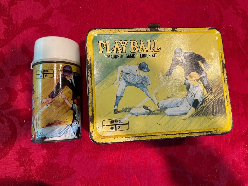 PLAY BALL LUNCH BOX with THERMOS (No Game) 1969