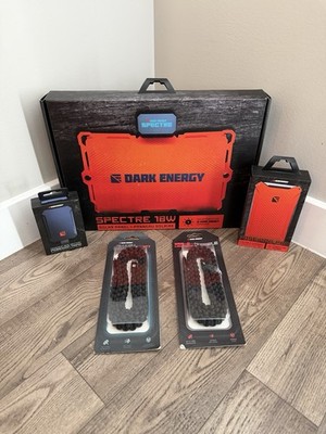 Dark Energy Solar Charging Bundle   18W Panel + Poseidon Pro + Accessories