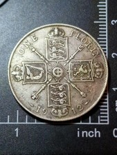 1912 George V Florin Silver Coin - Mid To Higher Grade - British Two Shillings