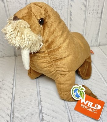 Wild Republic Plush CK Mini Walrus Small Collectible Stuffed Animal Toy