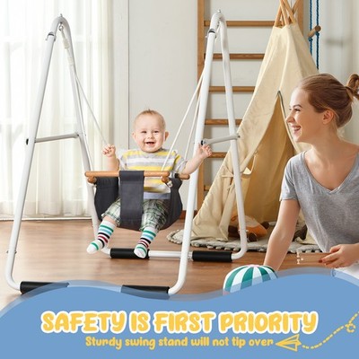 Swing Set for Toddler Baby Jumper with Stand Heavy Duty Kids