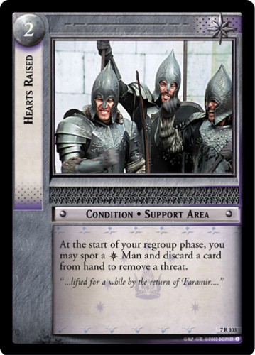 Hearts Raised Moderately Played LOTR: The Return of the King