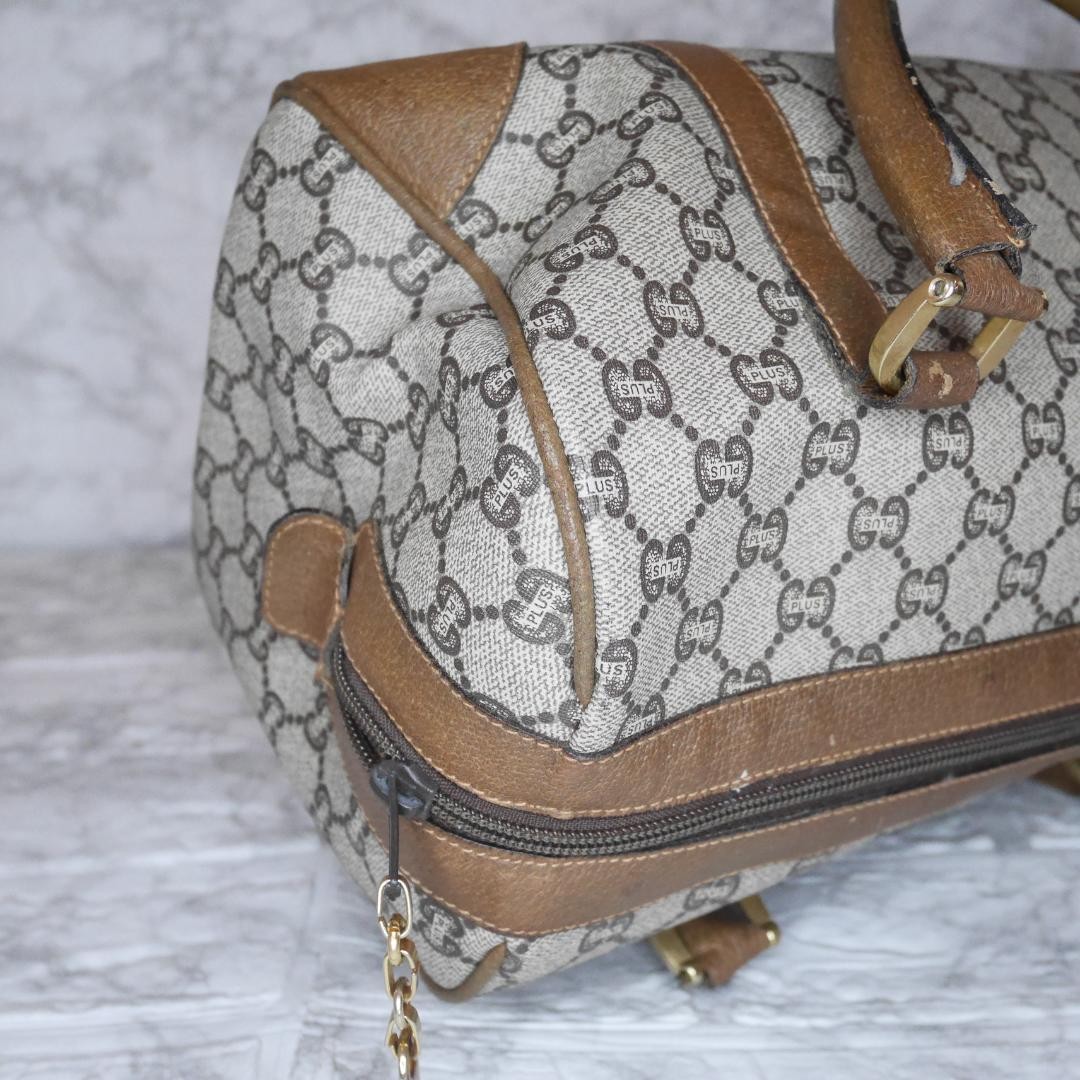 GUCCI PLUS Boston Bag GG Pattern Brown 0400 — image 14