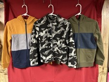 3 Boys Zip Up Jackets Eddie Bauer Sonoma Size Medium M 10-12