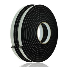 Adhesive Foam Tape Weather Tape 1/4 Inch Thick x 1/2 Inch Wide,2 Rolls