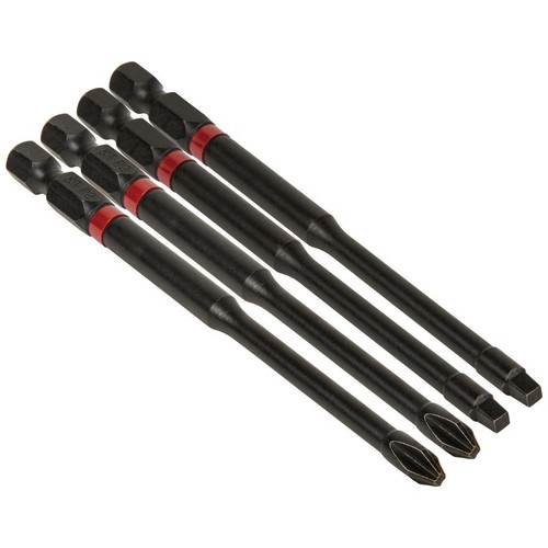Klein Tools Klein Tools 32795 | Pro Impact Bits Extra Length Assorted 4 Pack | - Picture 3 of 5