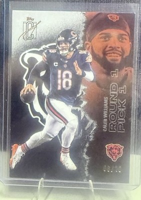 2025 Topps Signature Class NFL Caleb Williams Black /10 Chicago Bears