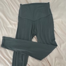 Aerie Chill Play Move Women s Solid Green Ankle Leggings, Regular Size S