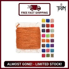 Jute Twine 15m String for Crafts Gift Wrap Gardening Knitting Macrame Orange