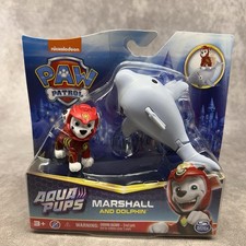 Nicklelodeon Paw Patrol Aqua Pups Marshall Dolphin Spin Master Toy Read Descrip