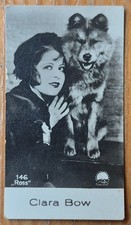 1930s Ross #146 De Beukelaer Clara Bow Belgian biscuits Card First It-girl Rare!