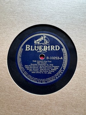 78Rpm, Jazz, Jelly Roll Morton RHP 'The Chant / Black Bottom' Bluebird!