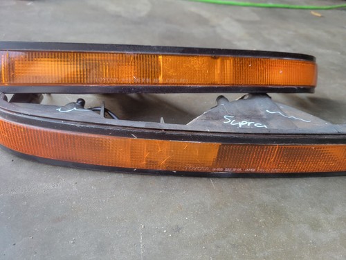 🚘 1986-88 Toyota Supra MK3 Front Turn Signal Light Assemblies LH & RH Both OEM - Foto 3 di 10