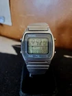 Vintage 80s SEIKO A714-5009 • Running Man LCD Watch Alarm Chrono New Batt