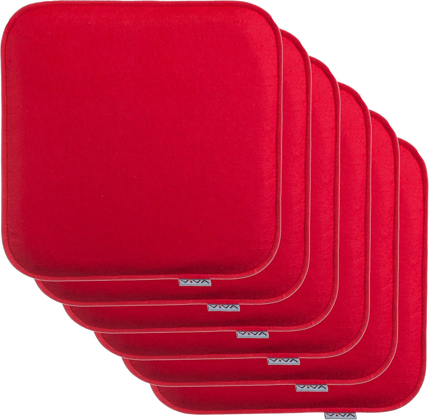 Set 6 Cuscini Sedia Feltro 35x35x2cm - Arredo Casa e Giardino Robusti