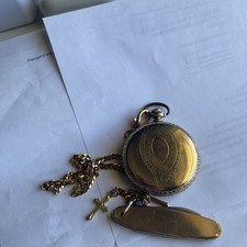 Vintage Pocket Watch Gold Filled Case Elgin Full Hunter Grade 206 7 Jewel 1900