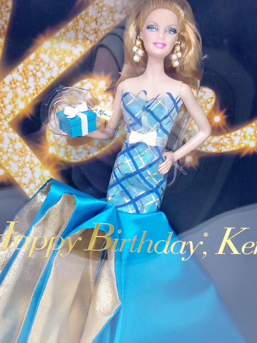 50th Anniversary Barbie Happy Birthday Ken Doll #V0438 NRFB
