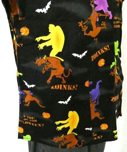 Scooby Doo! Schwarz großes V-Ausschnitt Peeling Top Halloween Thema Baumwolle - Bild 3 von 10