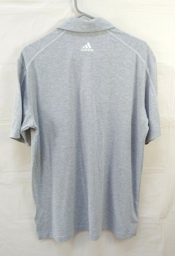 Adidas Golf Hombre Polo Grande Manga Corta Gris Algodón Bolsillo Atlético - Imagen 3 de 5