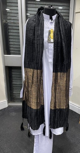 Hochzeitsparty Mehndi Nikah Herrenschal Dupatta Patka Bräutigam Indianer Pakistaner - Bild 27 von 83
