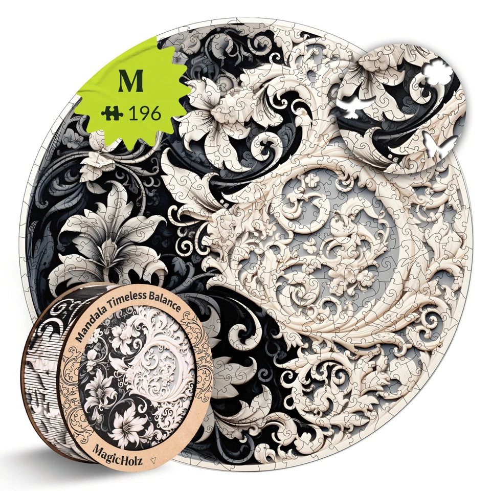 Zeitlose Ausgewogenheit | Mandala - MagicHolz | 106 Teile