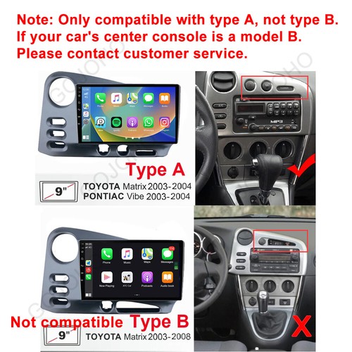 Android 13 For Toyota Matrix 2003-2004 Car Stereo Radio Carplay WiFi GPS Navi - Picture 3 of 20