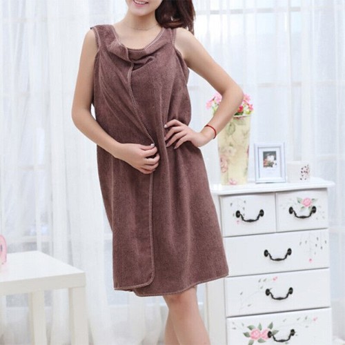 NEW Women Ladies Bath Towel Microfiber Spa Beach Bath Shower Wrap Robe Dress UK - Picture 7 of 13