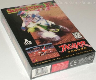 Atari Jaguar Supercross 3D Game Cartridge *Original versiegelt