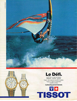 ADVERTISING ADVERTISING 064 1984 TISSOT watch collection PR100 LE DEFI