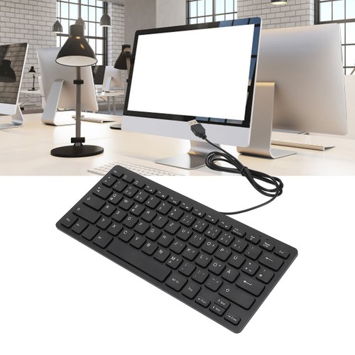 Keyboard 78 Key Mute Ultra Thin Wired Mini USB Interface Desktop Computer Sm BST - Picture 12 of 29