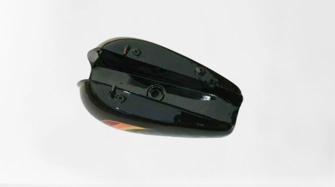 ADECUADO PARA Tanque de Combustible British Bonneville Pintura Negra Pintura Negra Triumph T140 Foto 4 de 4