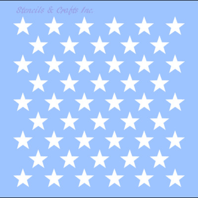1 Star Stencil 50 Stars Template Patriotic American Flag New 10 5 X 10 5 Ebay