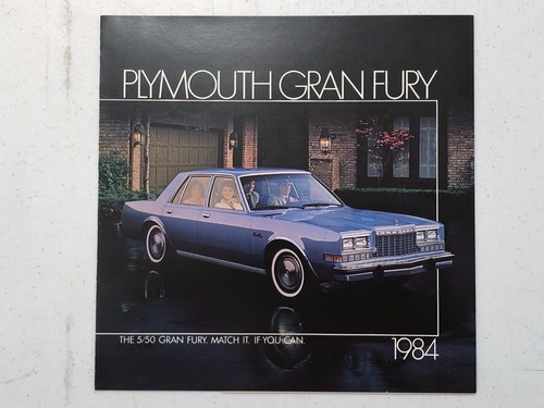 1984 PLYMOUTH GRAN FURY SALES BROCHURE IN EXCELLENT CONDITION