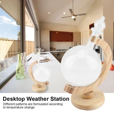 Storm Glass Globe Shaped Bottle Weather Forecaster Glass Bottle Desk Decor US