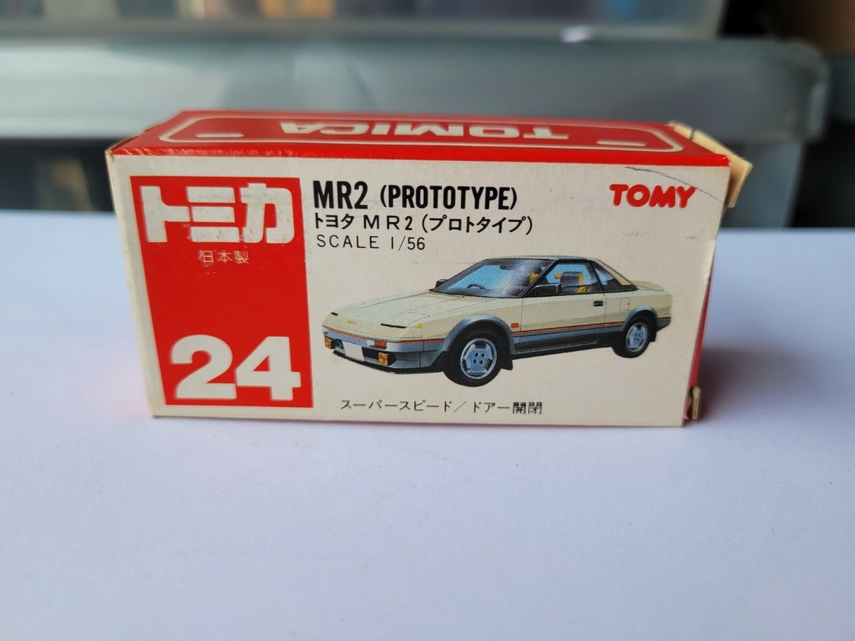 トミカ MR2 (PROTOTYPE) 1/56 Toyota Tomica MR2 Prototype 1/56 Black Japan Import with Box