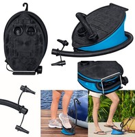 Bestway FußPumpe Air Step 800 Ml Luftpumpe Blasebalg Pumpe Fussluftpumpe Blau