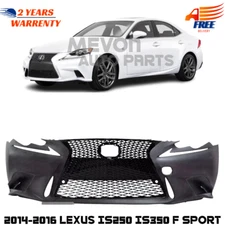 Front Bumper Cover & Grille Assembly Kit For 2014-2016 Lexus IS250.