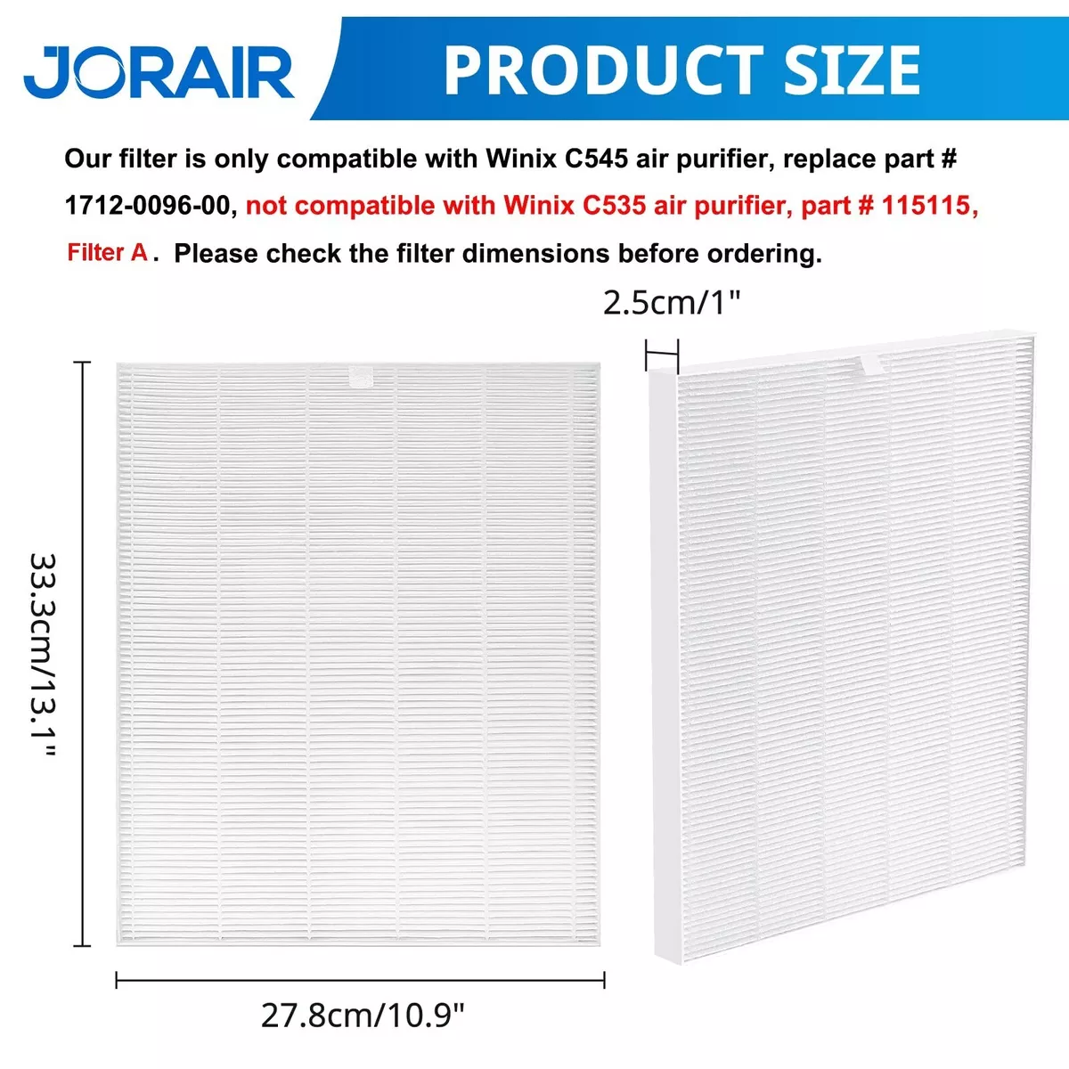 Difference between winix c535 and c545 deals