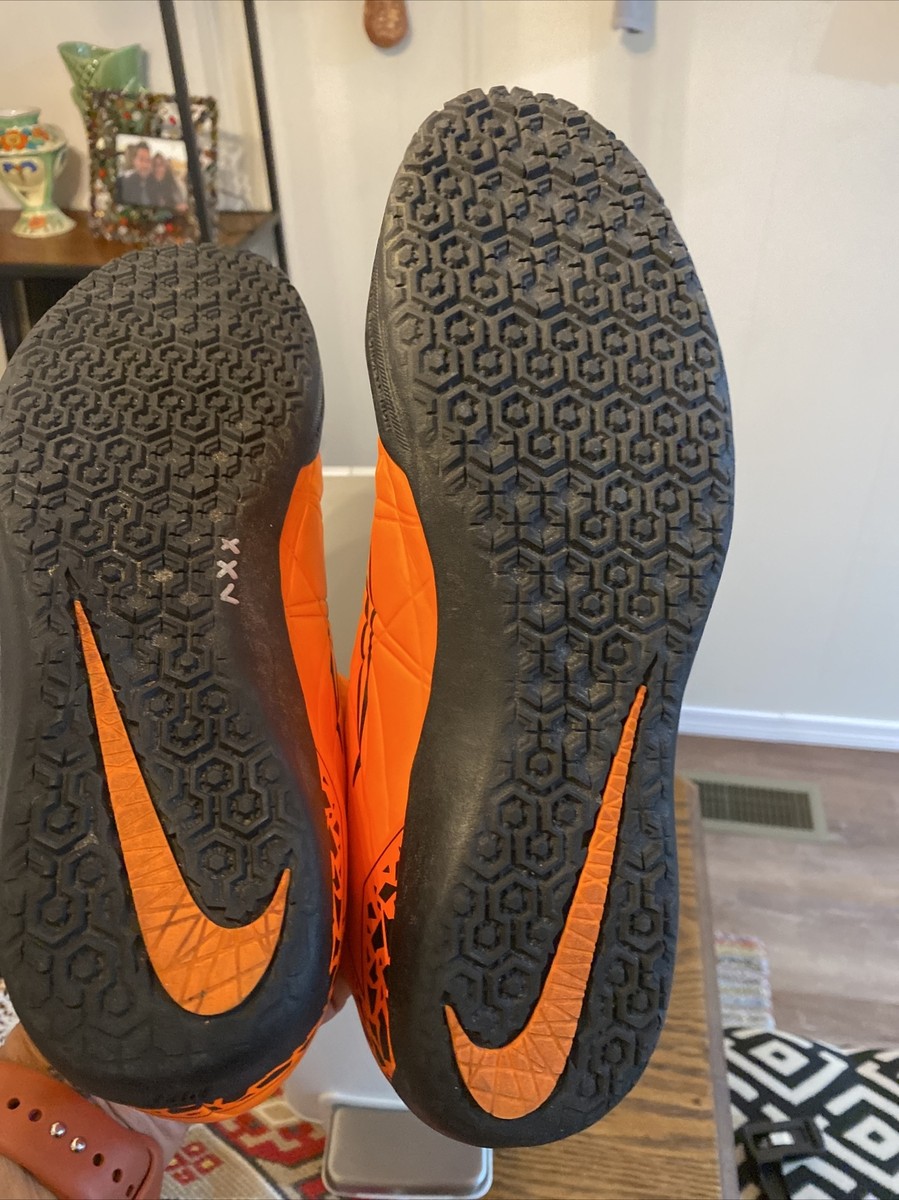 Nike Hypervenom Indoor Soccer Shoes Size US9.5 Orange And