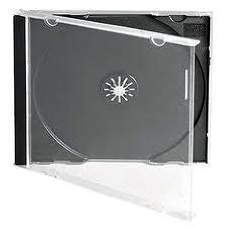 10 x Single Jewel CD Case Black Tray Single CD Cases CD Covers Standard