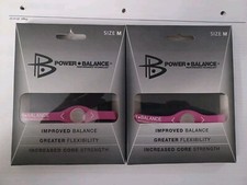 Lot of 2 Power Balance Energy Bracelet Size Medium Color Pink