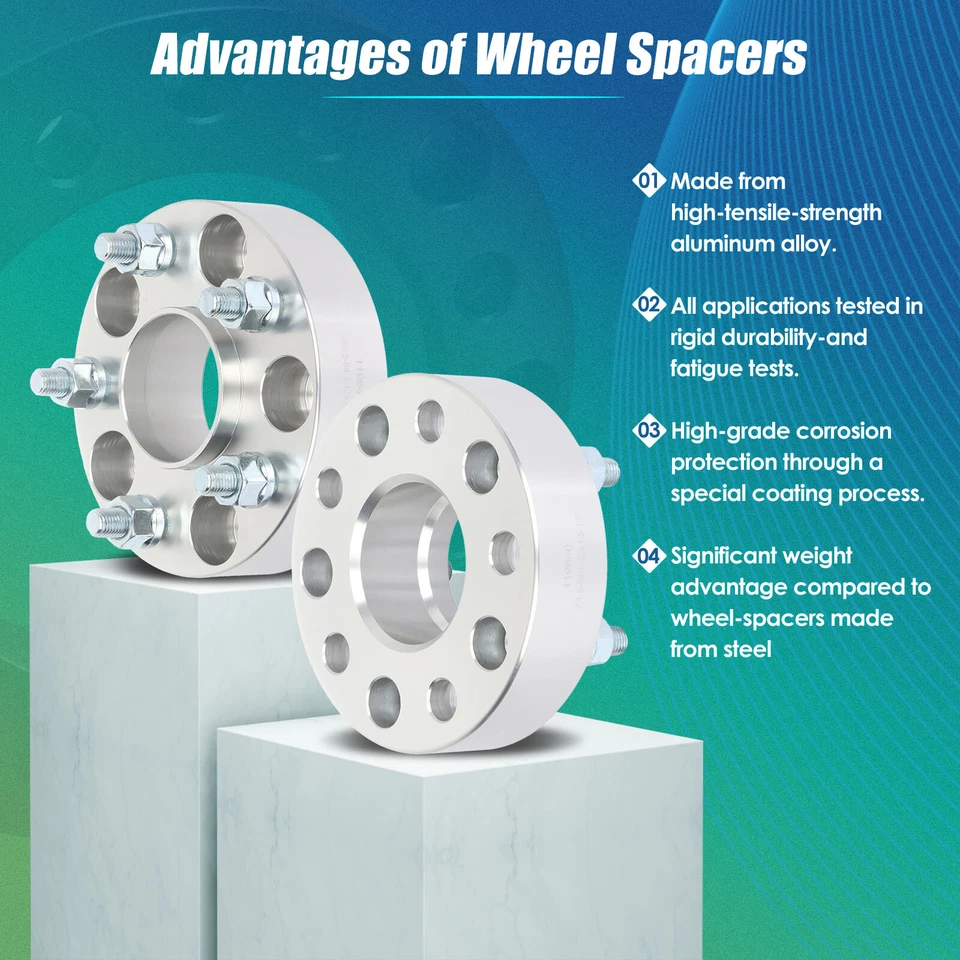 2 piezas espaciadores de rueda centrados en el cubo 5x4,5 5x114,3 para Honda CR-V Accord Civic CR-Z Foto 4 de 4