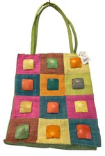 BORSA ESTIVA IN FIBRE NATURALI E COCCO IL CORPO MISURA CM 45XX37 H 10