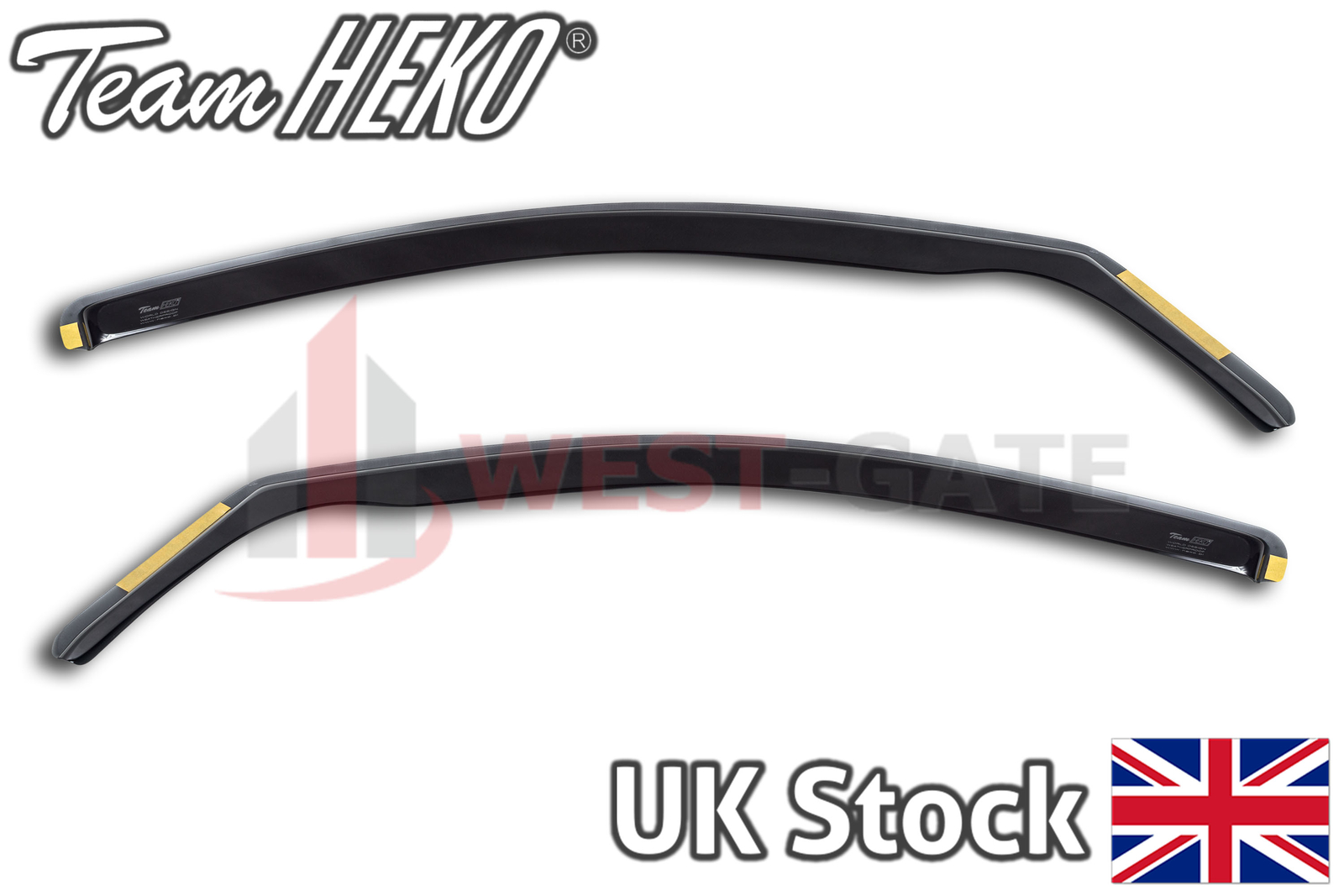 HEKO wind deflectors front set 2 pieces VAUXHALL ASTRA G VAN mk4 1998